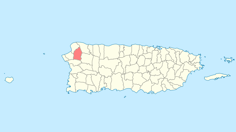 Locator map Puerto Rico Moca