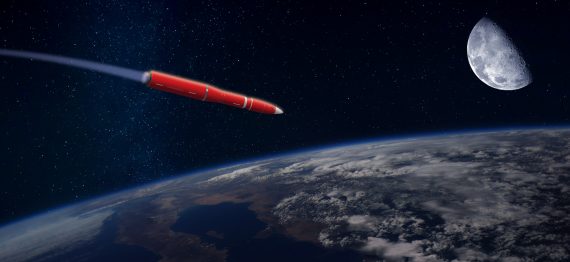 Hypersonic Missile over the Earth
