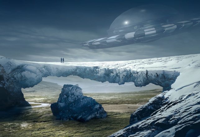 The Time an Alien Welcome Party was Held at a Glacier in Iceland