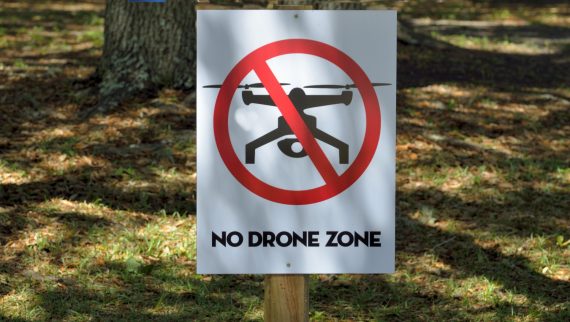 no drone zone area sign 570x322