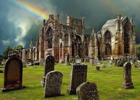 Melrose abbey by wolfgang berger