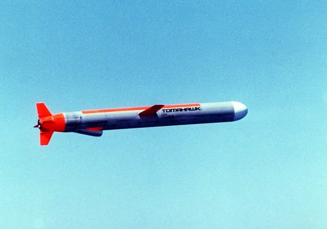 air to air right side view of a tomahawk submarine launched cruise missile b1d8ae 640x448