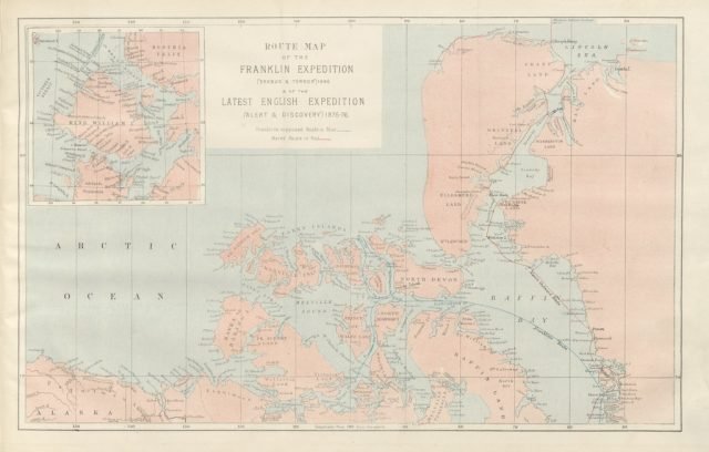 map from arctic expeditions from british and foreign shores from the earliest 2bfe0a 640x408