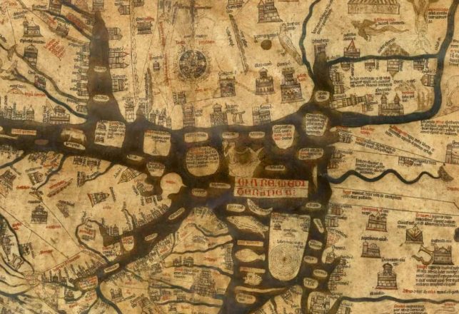 The Bizarre Hereford Mappa Mundi Map