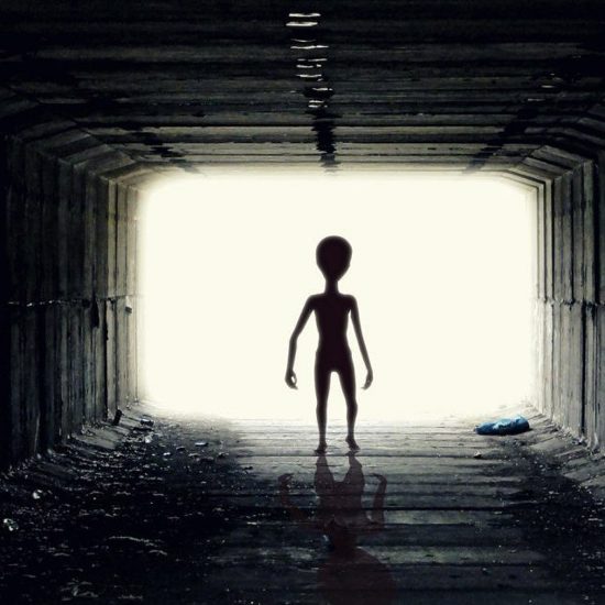 Tall, Thin Humanoid Being Recorded Walking Across Bridge at Night in Jharkhand, India
