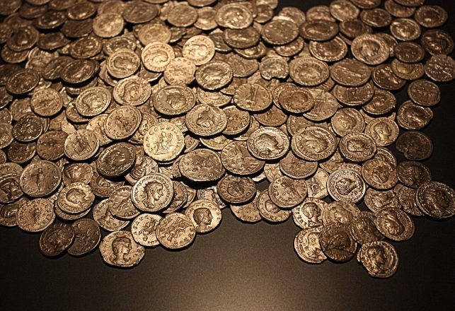 Israeli Camper Finds a 13-Pound Lump of Ancient Coins