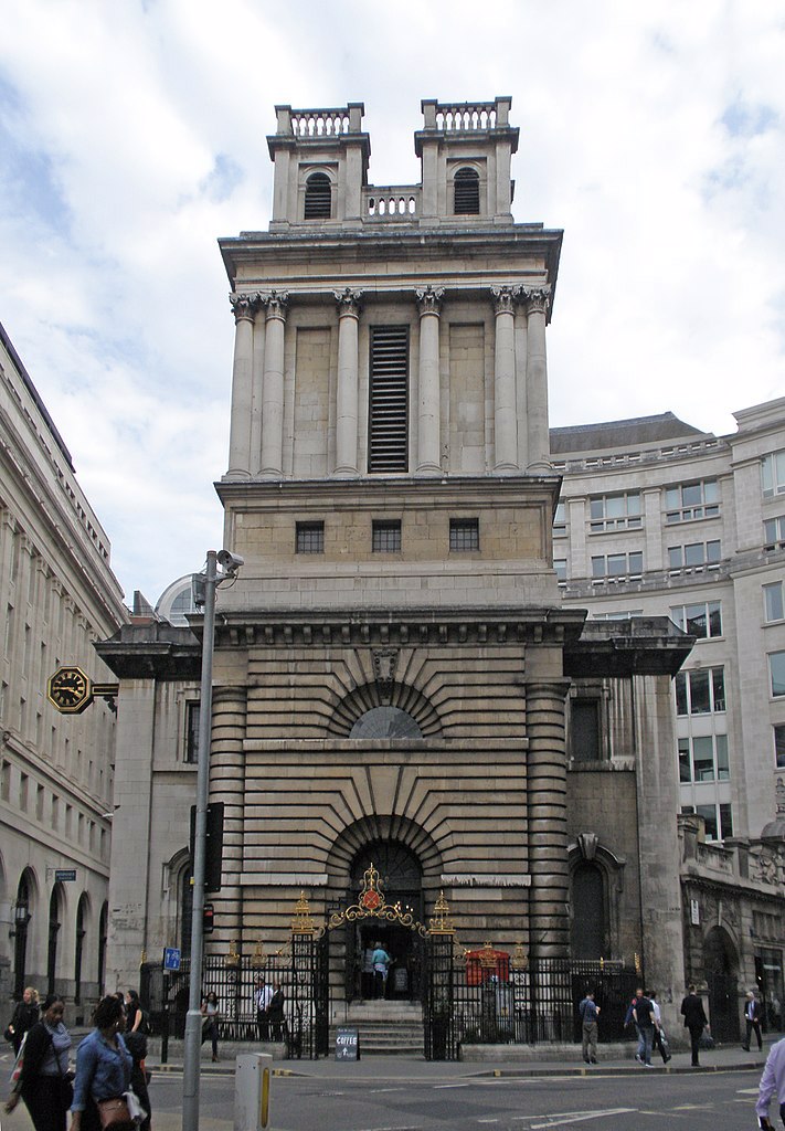 St Mary Woolnoth Church - could the Black Nun have been laid to rest in its crypt?
