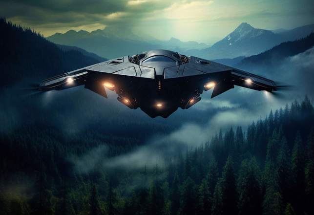 Top Secret Aircraft? Or, Are They Alien Spacecraft? Maybe They're Both