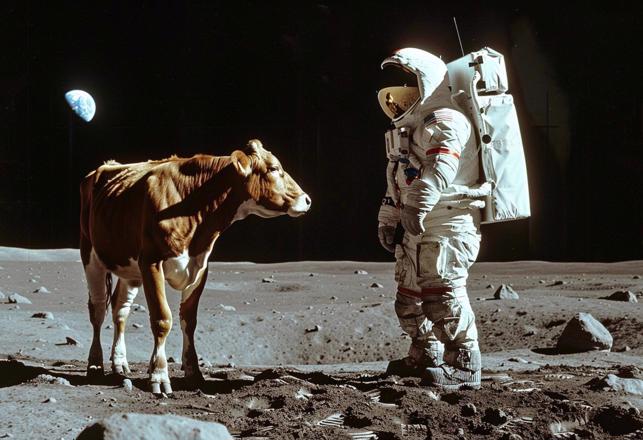 Cows on the Moon, a Second Roswell Crash, New Magic Mushrooms, Dangerous Northern Lights and More Mysterious News Briefly