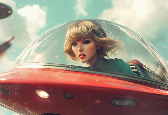 Taylor Swift's Flying Saucers, Lone Star Skinwalker, Polish Vampire Burials, Spiders on Mars and More Mysterious News Briefly