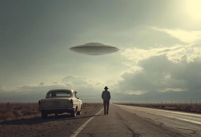 Alone and an Easy Target: UFO and Alien Encounters on Desolate Roads